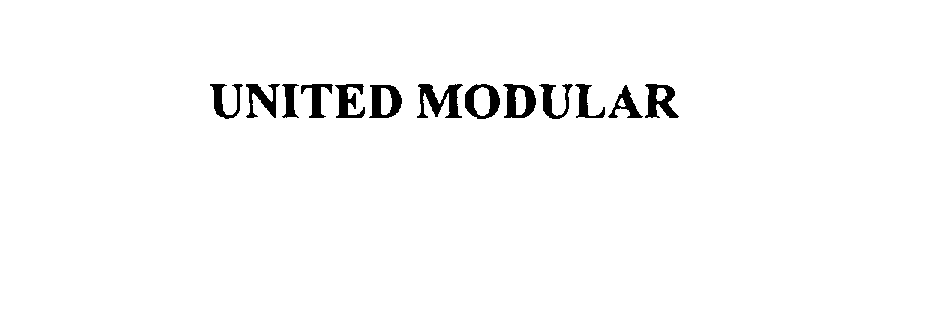  UNITED MODULAR