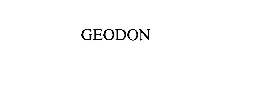 Trademark Logo GEODON