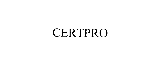  CERTPRO