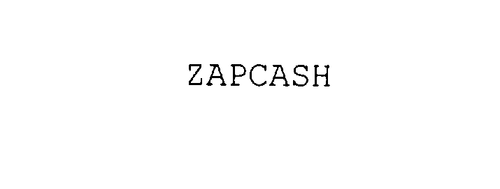 Trademark Logo ZAPCASH
