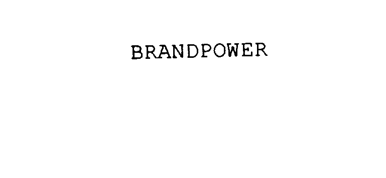 Trademark Logo BRANDPOWER