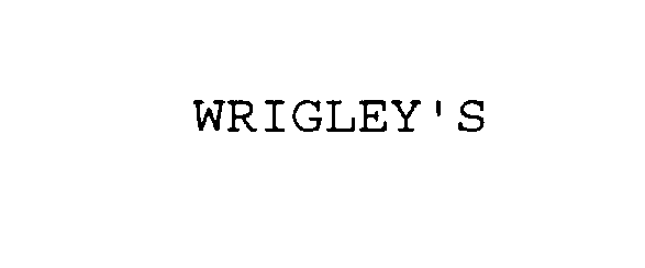 WRIGLEY'S