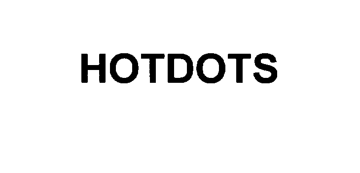 Trademark Logo HOTDOTS