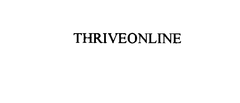 Trademark Logo THRIVEONLINE