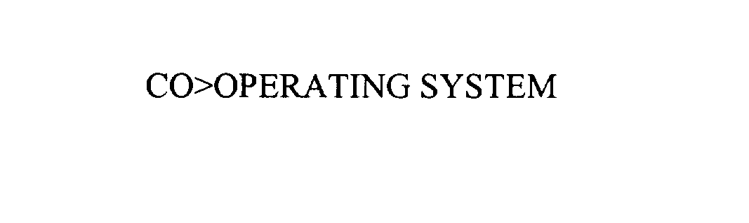 Trademark Logo CO>OPERATING SYSTEM