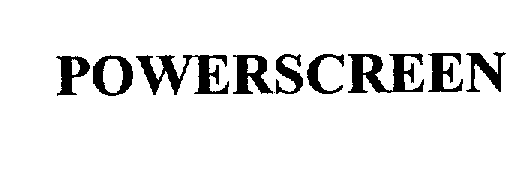 Trademark Logo POWERSCREEN