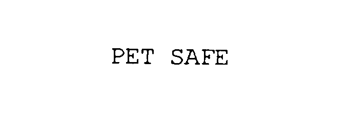 Trademark Logo PET SAFE