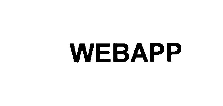 Trademark Logo WEBAPP