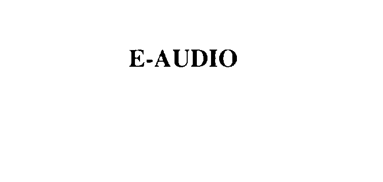 Trademark Logo E-AUDIO