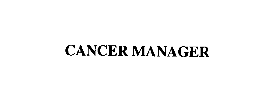 Trademark Logo CANCER MANAGER