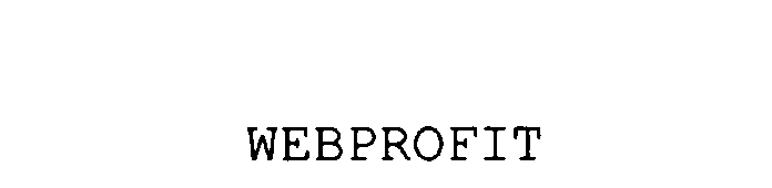 Trademark Logo WEBPROFIT