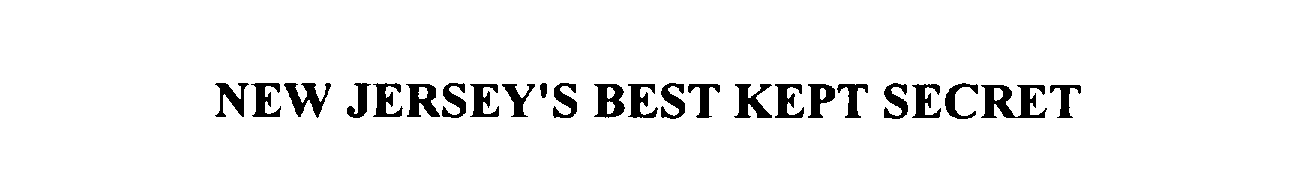 Trademark Logo NEW JERSEY'S BEST KEPT SECRET