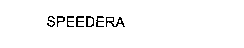 Trademark Logo SPEEDERA
