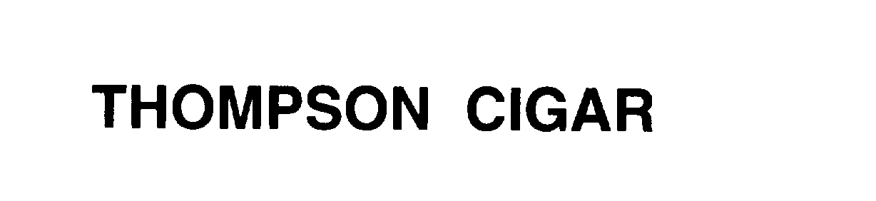 Trademark Logo THOMPSON CIGAR