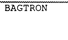Trademark Logo BAGTRON