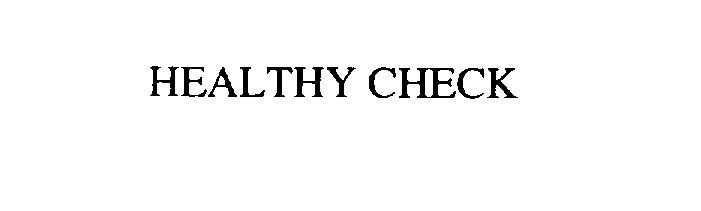  HEALTHY CHECK