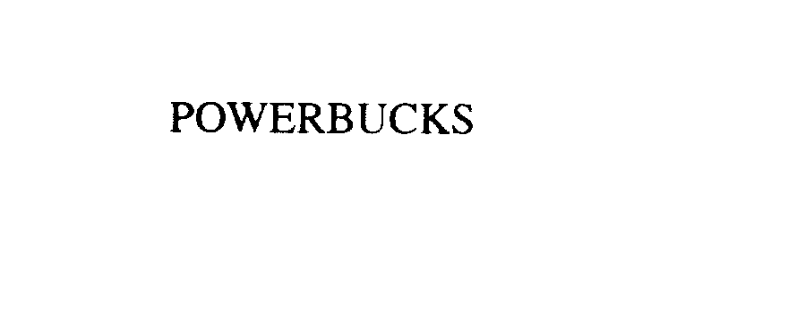 Trademark Logo POWERBUCKS