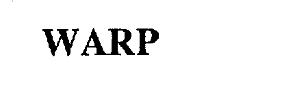 Trademark Logo WARP
