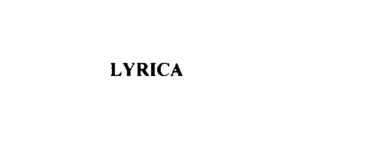 Trademark Logo LYRICA