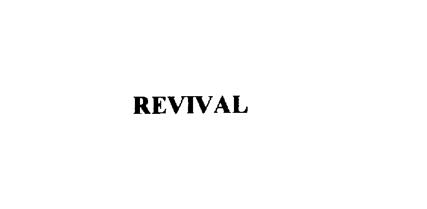 Trademark Logo REVIVAL