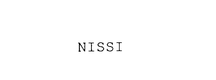 Trademark Logo NISSI