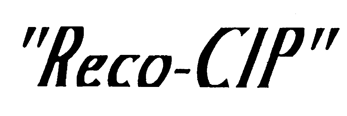 Trademark Logo "RECO-CIP"