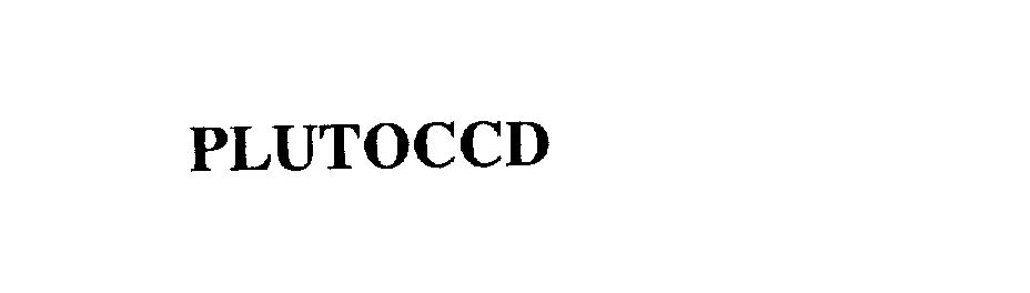 Trademark Logo PLUTOCCD