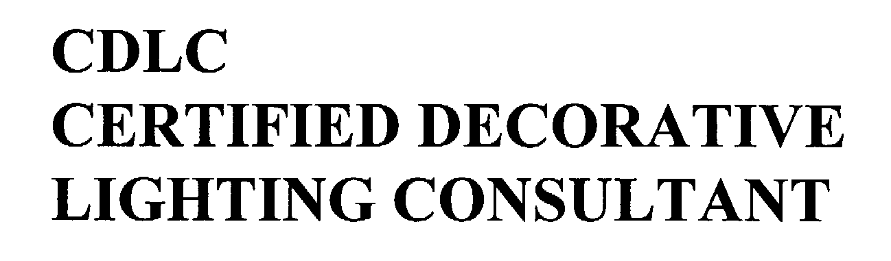  CDLC CERTIFIED DECORATIVE LIGHTING CONSULTANT