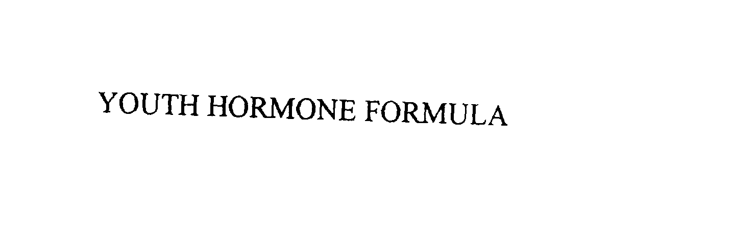Trademark Logo YOUTH HORMONE FORMULA