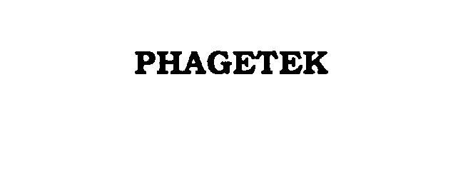 Trademark Logo PHAGETEK