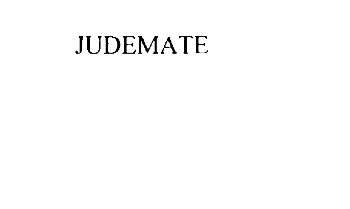 Trademark Logo JUDEMATE