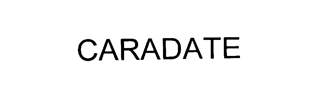 Trademark Logo CARADATE