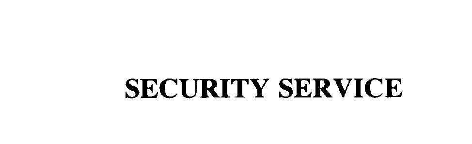Trademark Logo SECURITY SERVICE