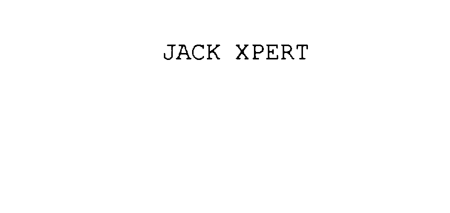 Trademark Logo JACK XPERT