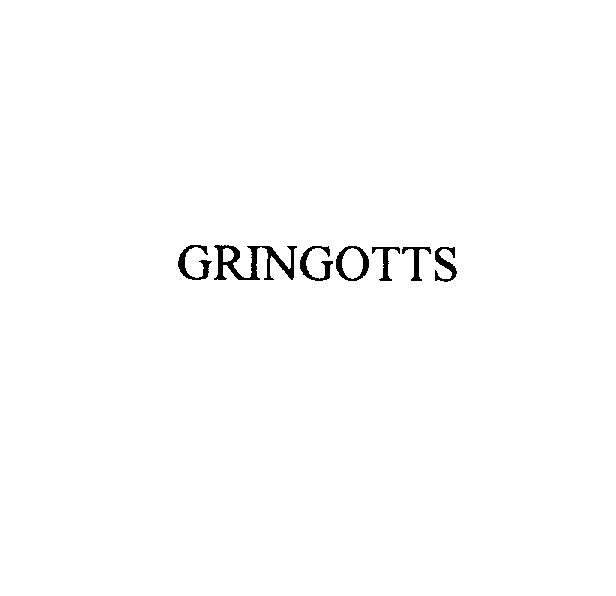 Trademark Logo GRINGOTTS