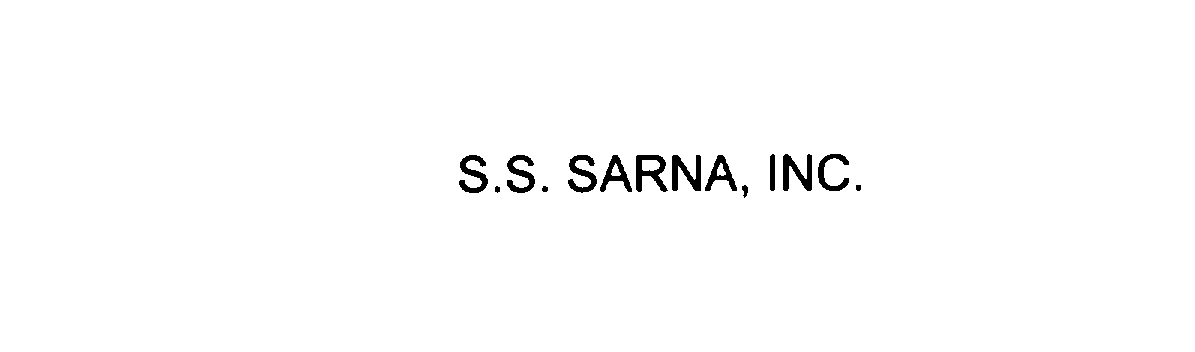  S.S. SARNA, INC.
