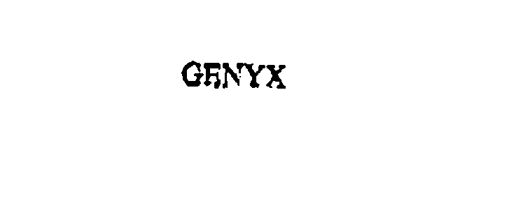 Trademark Logo GENYX