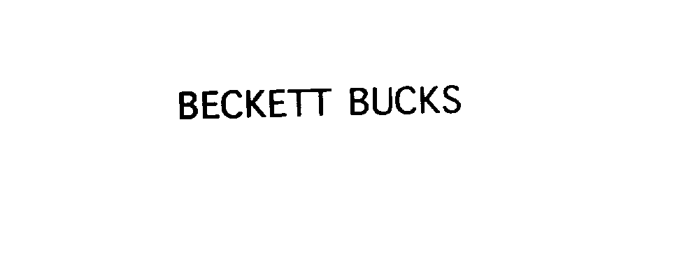 Trademark Logo BECKETT BUCKS