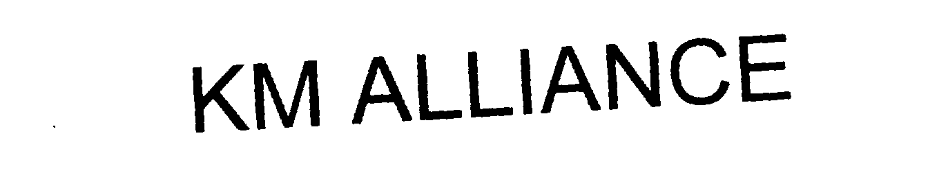 Trademark Logo KM ALLIANCE
