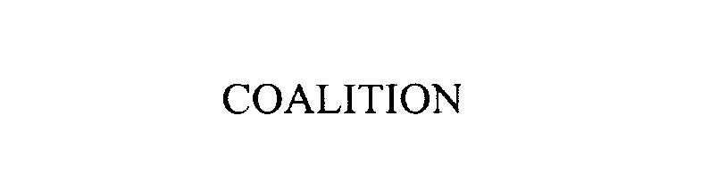 Trademark Logo COALITION