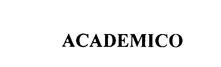 Trademark Logo ACADEMICO