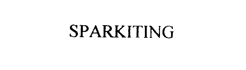 Trademark Logo SPARKITING