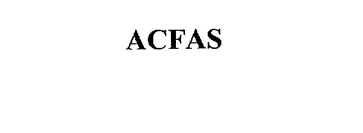 Trademark Logo ACFAS