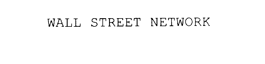  WALL STREET NETWORK