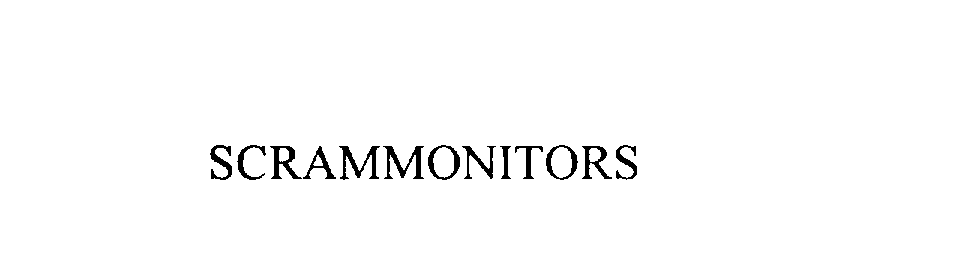 Trademark Logo SCRAMMONITORS