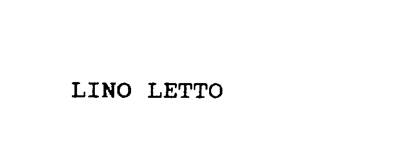 Trademark Logo LINO LETTO