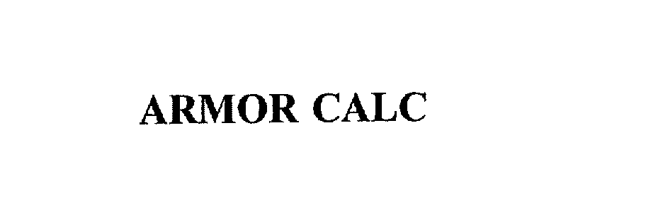 Trademark Logo ARMOR CALC