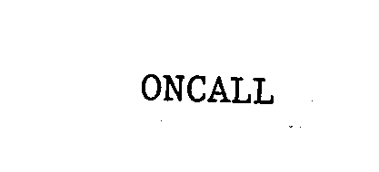 Trademark Logo ONCALL