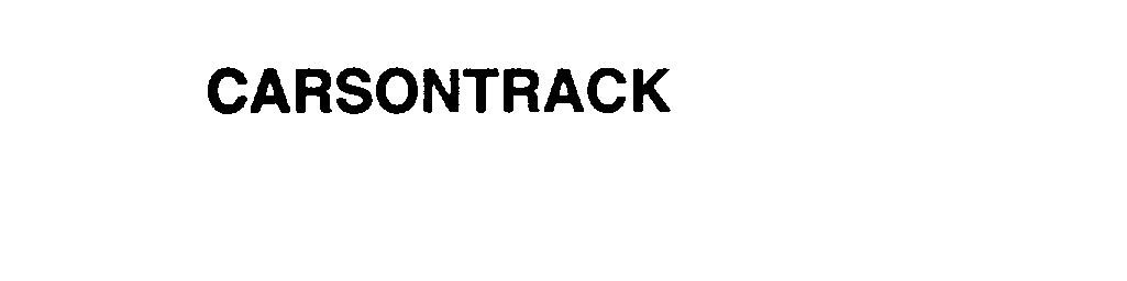 Trademark Logo CARSONTRACK