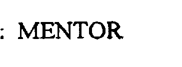 Trademark Logo MENTOR